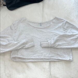 Brandy Melville Off the Shoulder Long Sleeve Crop Top